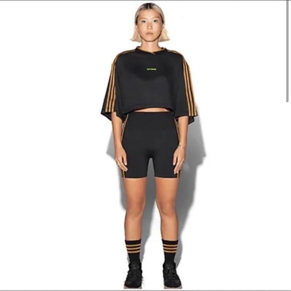 ADIDAS IVY PARK 3-Stripes Crop Tee - Picture 5 of 9